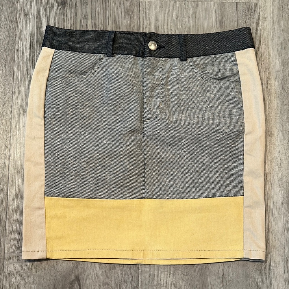 JOE'S JEANS women's colorblock Jacqui mini skirt size 26